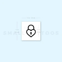 Heart Padlock Temporary Tattoo (Set Of 3) -Da Vinci Shop image1 st 750px 77ca2767 1020 4513 9dfe d4a151a02b66