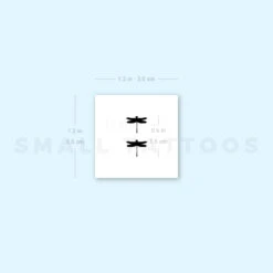 Two Dragonflies Temporary Tattoo (Set Of 3) -Da Vinci Shop image1 st 750px 7983d3be 7305 4398 b853 82e3146bae0c