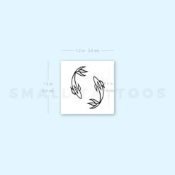Two Opposite Fish Temporary Tattoo (Set Of 3) -Da Vinci Shop image1 st 750px 7a4d137f b8c3 4ec4 9500 7fd1bb4c0b20