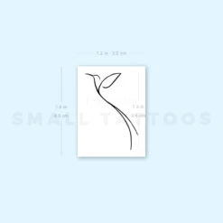 Minimalist Long Tailed Hummingbird Temporary Tattoo (Set Of 3) -Da Vinci Shop image1 st 750px 810a606f 7a0b 462f b03d c6d821062631