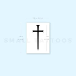 Cross Sword Temporary Tattoo (Set Of 3) -Da Vinci Shop image1 st 750px 810eb1f4 253f 4d96 86a3 aba5921aac9a