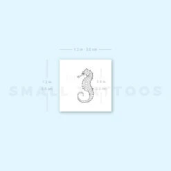 Seahorse Temporary Tattoo (Set Of 3) -Da Vinci Shop image1 st 750px 85278714 60ee 4fd2 8b8e 317eeccae7ba