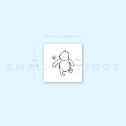Classic Pooh Bear And Butterfly Temporary Tattoo (Set Of 3) -Da Vinci Shop image1 st 750px 87b272b5 2076 496b 81d2 67e035968635