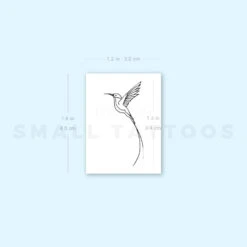 Long-tailed Sylph Hummingbird Temporary Tattoo (Set Of 3) -Da Vinci Shop image1 st 750px 87cdcb0f fc75 42ac bb0b baf82ebdbd20