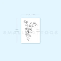 Small Lily Of The Valley Temporary Tattoo (Set Of 3) -Da Vinci Shop image1 st 750px 88e72bc9 967f 4579 96ff 203d1af9bcc1