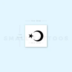 Star And Crescent Temporary Tattoo (Set Of 3) -Da Vinci Shop image1 st 750px 91d7a878 e20c 4dba bed3 029288111b03