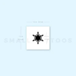 Sheriff Star Temporary Tattoo (Set Of 3) -Da Vinci Shop image1 st 750px 926d4efb 06a1 4641 93cc 4816014bbd72