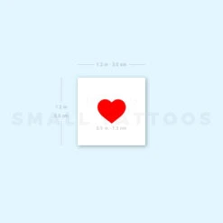 Small Heart In Red Temporary Tattoo (Set Of 3) -Da Vinci Shop image1 st 750px 9c045e84 63af 4c75 b369 385136f0bb71