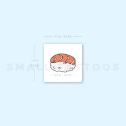 Salmon Nigiri Temporary Tattoo (Set Of 3) -Da Vinci Shop image1 st 750px 9cf5369b bbdf 416a b609 b257d34beea3