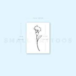 Small Calla Lily Temporary Tattoo (Set Of 3) -Da Vinci Shop image1 st 750px a1088b34 542f 4484 bcac ee127f772eb6