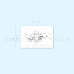 The Creation Hands And Sun Temporary Tattoo - Set Of 3 -Da Vinci Shop image1 st 750px a490f54b 707e 4c22 8829 68c1a37a4b16