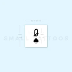 Queen Of Spades Temporary Tattoo (Set Of 3) -Da Vinci Shop image1 st 750px aa0ed9d1 357e 4032 b6a7 cf0af04b297c
