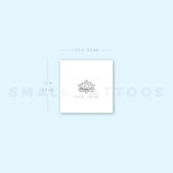 Tiny Sacred Lotus Temporary Tattoo (Set Of 3) -Da Vinci Shop image1 st 750px aa2548d0 e445 4d32 a810 8466beabfaa8