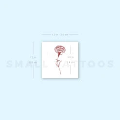 Small Red Carnation Temporary Tattoo (Set Of 3) -Da Vinci Shop image1 st 750px ade91c1c e6a4 43d7 9567 6fb2db6b8728