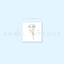 Calla Lily Temporary Tattoo (Set Of 3) -Da Vinci Shop image1 st 750px b0abaae3 6ca0 4401 893d ce7e3c7fd3b8