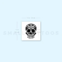 Small Black Sugar Skull Temporary Tattoo - Set Of 3 -Da Vinci Shop image1 st 750px b339ecee cd78 44f6 b11e e7b097b43dc5