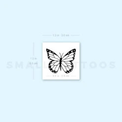 Hand-drawn Butterfly Temporary Tattoo (Set Of 3) -Da Vinci Shop image1 st 750px b3d90aeb 9a0e 420e 90c8 cb3a9f3667e3