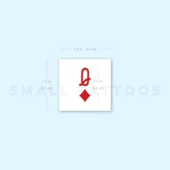 Queen Of Diamonds Temporary Tattoo - Set Of 3 -Da Vinci Shop image1 st 750px b480ef8a 730d 4af8 9523 ca8fed13f28d