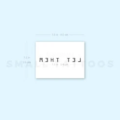 Uppercase Let Them Temporary Tattoo (Set Of 3) -Da Vinci Shop image1 st 750px b5a62107 ce70 4723 92c6 bf50424abb16