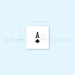Small Ace Of Spades Temporary Tattoo (Set Of 3) -Da Vinci Shop image1 st 750px b957fb5b 5a55 4934 b384 fed6519d5f19
