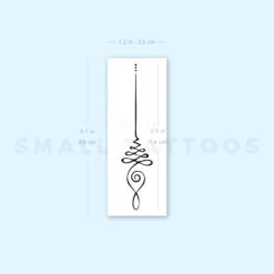 Fine Line Unalome Temporary Tattoo - Set Of 3 9 Fine Line Unalome Temporary Tattoo - Set Of 3 -Da Vinci Shop image1 st 750px badfb820 d819 467e 96f3 cc416d1e8c9c