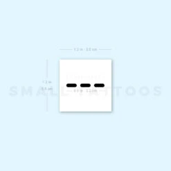 Morse Code O Temporary Tattoo (Set Of 3) -Da Vinci Shop image1 st 750px bb486c29 3a3f 4929 997b cb29690db3da