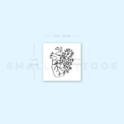Flower Heart Temporary Tattoo (Set Of 3) -Da Vinci Shop image1 st 750px be72fc88 03f8 4756 a048 0168c95069af