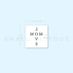 Love Mom Temporary Tattoo (Set Of 3) -Da Vinci Shop image1 st 750px c08a2bad d674 41a3 8c60 440fc18a3375