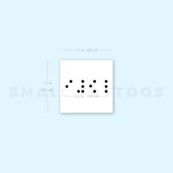 Braille Love Temporary Tattoo - Set Of 3 -Da Vinci Shop image1 st 750px c2873d96 563f 484c acdb 0b2103c5612a