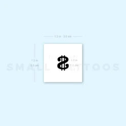 Dollar Sign Temporary Tattoo (Set Of 3) -Da Vinci Shop image1 st 750px c36bb94d d43c 47ad 8e95 95588f95f13f