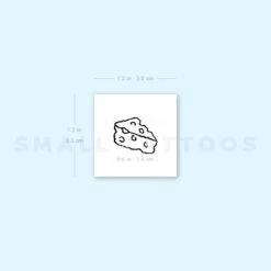Minimalist Cheese Temporary Tattoo (Set Of 3) -Da Vinci Shop image1 st 750px c7dd3a7f 06d7 4b69 842b f62142dd6a48