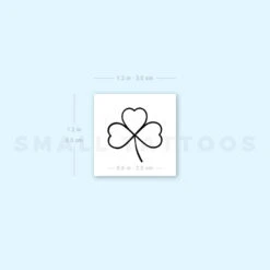 Minimalist 3 Leaf Clover Temporary Tattoo (Set Of 3) -Da Vinci Shop image1 st 750px caf67261 9116 48e3 84a1 977a55aa8625