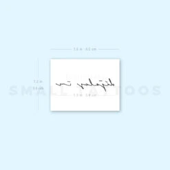 Handwritten Font Déjalos Ir Temporary Tattoo (Set Of 3) -Da Vinci Shop image1 st 750px ccf90c87 aa38 483d aca2 d6a1627e50aa