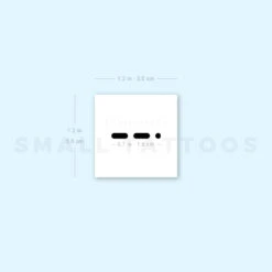 Morse Code W Temporary Tattoo (Set Of 3) -Da Vinci Shop image1 st 750px d1010a80 e1d4 4d28 80d8 2ea31d60869e