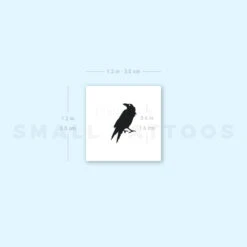 Crow Temporary Tattoo (Set Of 3) -Da Vinci Shop image1 st 750px d3350e35 ddfd 4eb9 81ae 780dbaf9cd75