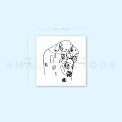 The Kiss Temporary Tattoo (Set Of 3) -Da Vinci Shop image1 st 750px dd921a20 da41 4139 be63 8309fd95bb37