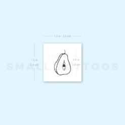 Pear Temporary Tattoo (Set Of 3) -Da Vinci Shop image1 st 750px e0fd01ee 3a94 4799 9d36 72c49b35ae0a