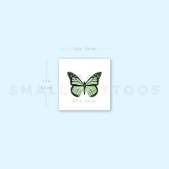 Green Butterfly Temporary Tattoo (Set Of 3) -Da Vinci Shop image1 st 750px e148bc90 8594 40f6 82e9 4e340eb919e9