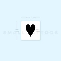 Black Heart Temporary Tattoo (Set Of 3) -Da Vinci Shop image1 st 750px e14b1e9e 0642 41bf bf00 3485f6a8dab1