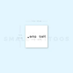 Her One. Temporary Tattoo (Set Of 3) -Da Vinci Shop image1 st 750px e62a7bab f87e 44e4 b5f9 a6c56ec167c5