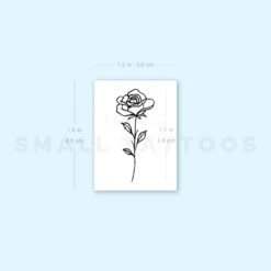 Fine Line Rose Temporary Tattoo (Set Of 3) -Da Vinci Shop image1 st 750px e814f1c2 a0b5 4841 8445 b1c94b6d88c3