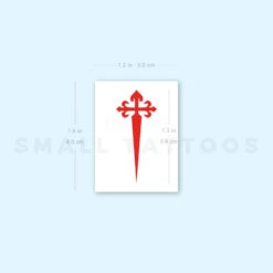 Cross Of Santiago Temporary Tattoo - Set Of 3 -Da Vinci Shop image1 st 750px ea36b6d2 c7b0 4b9d 958d 4da5063de27e