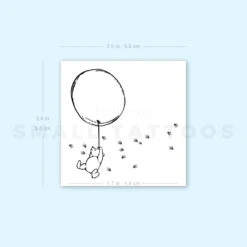 Classic Winnie-the-Pooh, Balloon And Bees Temporary Tattoo (Set Of 3) -Da Vinci Shop image1 st 750px eb2309e9 0ab0 464c b93b b5794b2b9012