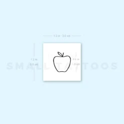 Minimalist Apple Temporary Tattoo (Set Of 3) -Da Vinci Shop image1 st 750px ecfe7e87 86e0 4b49 8b7e 7c96fba6ba36