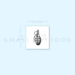 Grenade Temporary Tattoo (Set Of 3) -Da Vinci Shop image1 st 750px edbb749e aa53 4cf7 8592 50d4d89ed237