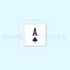 Ace Of Clubs Temporary Tattoo (Set Of 3) -Da Vinci Shop image1 st 750px eddcbd5b 2b60 4286 916b a3db52303caf