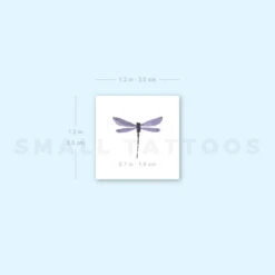 Purple Dragonfly Temporary Tattoo (Set Of 3) -Da Vinci Shop image1 st 750px ee2a91f8 f304 4c44 ad36 ace26aa6a115