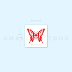 Red Butterfly Temporary Tattoo (Set Of 3) -Da Vinci Shop image1 st 750px f28eaaae a726 45b8 a20a 87295430fb12