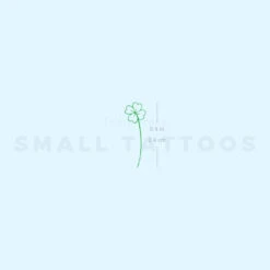 Green Four-Leaf Clover Temporary Tattoo (Set Of 3) -Da Vinci Shop image2 st 750px 1d1cf49d d7e0 474e 8698 deb41c81ec3e