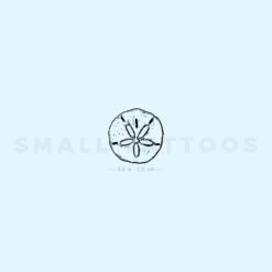 Small Sand Dollar Temporary Tattoo (Set Of 3)